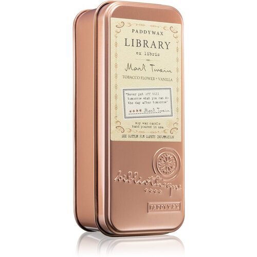 Paddywax Library Mark Twain di&amp;scaron;eča sveča 70 g Slike