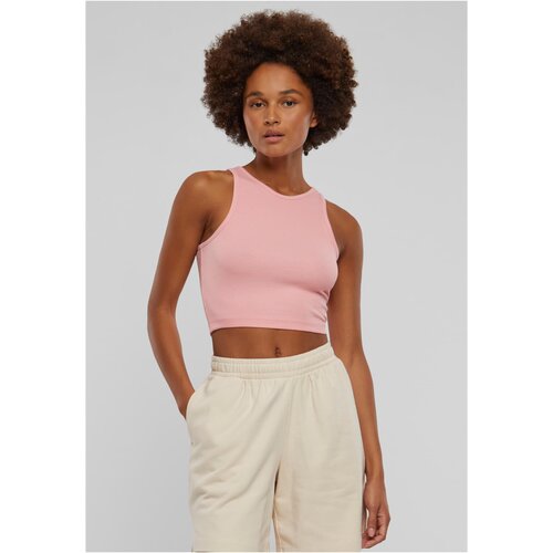 UC Ladies Women&amp;#039;s Cropped Rib Top - Pink Slike