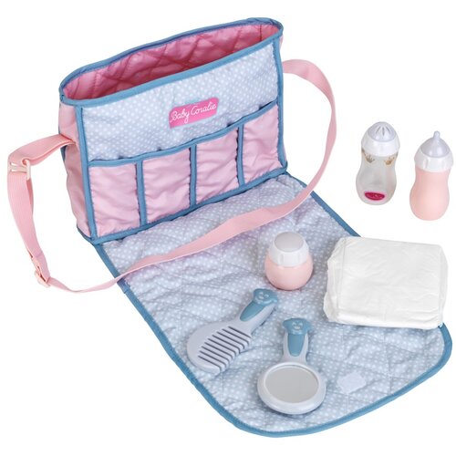 Theo Klein Pribor za lutke Princess Coralie Bag with Diapers Klein PRINCESS CORALIE (26 x 20 x 7 cm) Slike