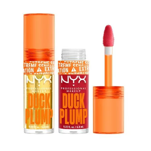 NYX Professional Makeup Duck Plump Set glos za ustnice 6,8 ml Odtenek 01 Clearly Spicy + glos za ustnice 6,8 ml Odtenek 19 Cherry Spice