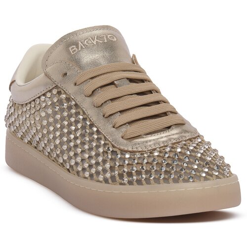Back70 Nizke superge BACK 70 STRASS GOLD Bež Cene