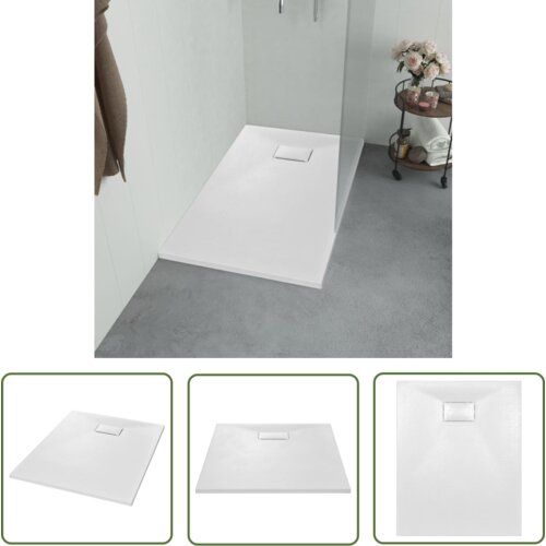 The Living Store Kad za tuš SMC bela 100x80 cm - Kad Za Tuš, (21738220) Cene