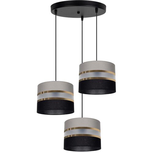  Luster na sajli CORAL 3xE27/60W/230V crno-siva Cene