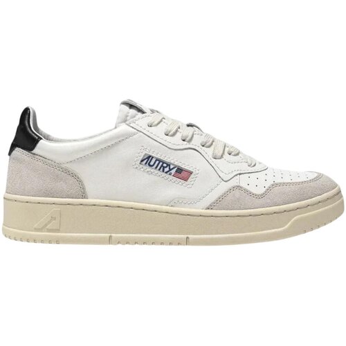 Autry Modne superge Medalist Leather Low White Black Beige (Women's) Črna Cene