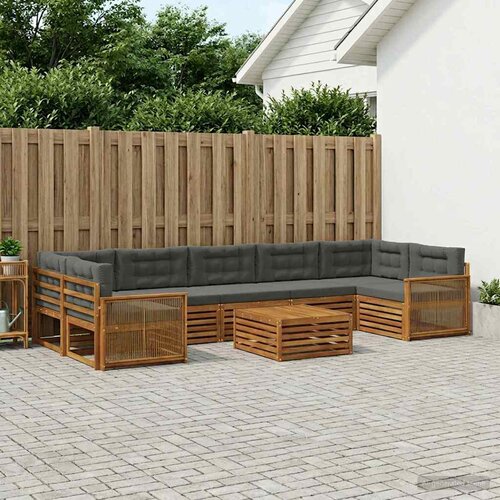  Set vanjskih sofa 8 kom. Prirodna i antracit Cijene