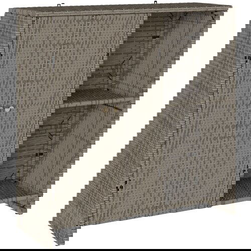vidaXL Ormar za pohranu Sivi 100x36x102 cm Ratan Cijene