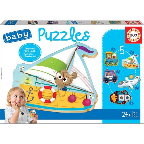 Educa Sestavljanke Baby Vehicles - 5 sestavljank (EDU18059), (21215663) Cene