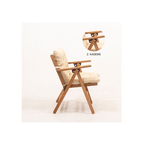 Hanah home MYL04 - Cream Garden Chair Cene