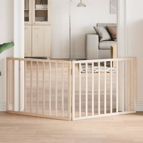 vidaXL Vrata za pse s 2 panela sklopiva 160 cm od drva topole Cijene