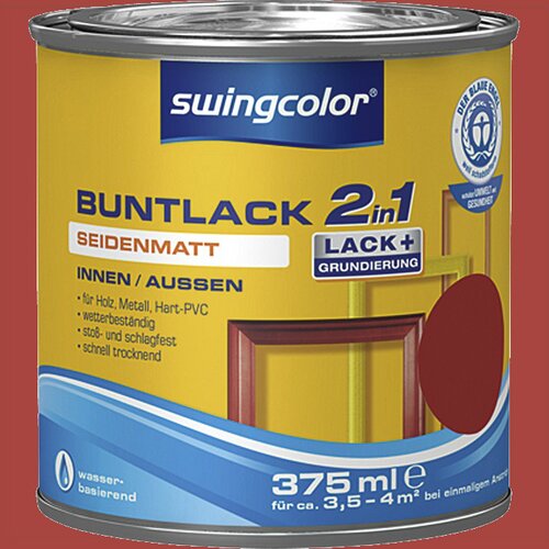 SWINGCOLOR Akrilni barvni lak (svilenkasto mat, barva: svetlo rdeča, 375 ml) Cene