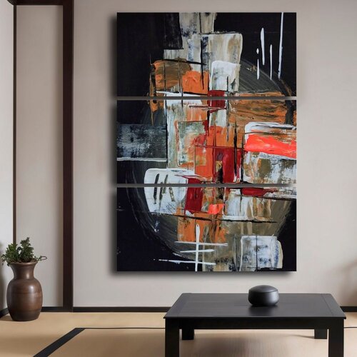 WALLXPERT 3P14869C012 Multicolor Decorative Canvas Painting (3 Pieces) Cene