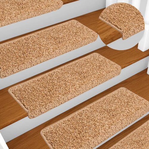  Prostirke za stepenice 10 kom 65x21x4 cm bež pravokutni rub Cene
