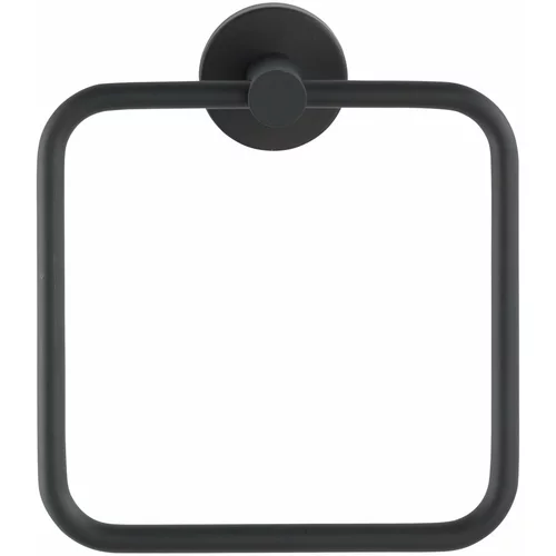 Wenko crni zidni držač za ručnike od nehrđajućeg čelika Mezzano Ring