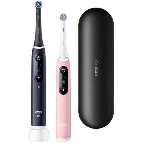 Oral-b iO6 električne četkice za zube &amp;ndash; DUOPACK Black Onyx/Pink Sand Slike