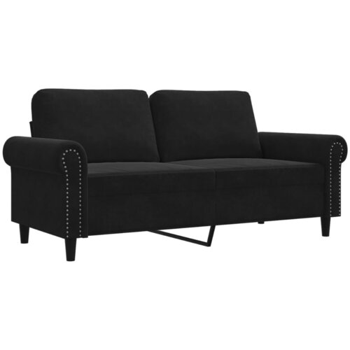 Maison Chic kavč - Sofa - Kanape dvosed črn 140 cm žamet, (21726907) Cene