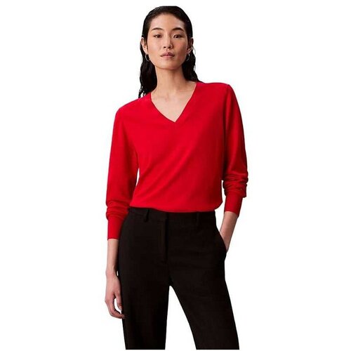 Calvin Klein Ženski džemper sa v izrezom Slike