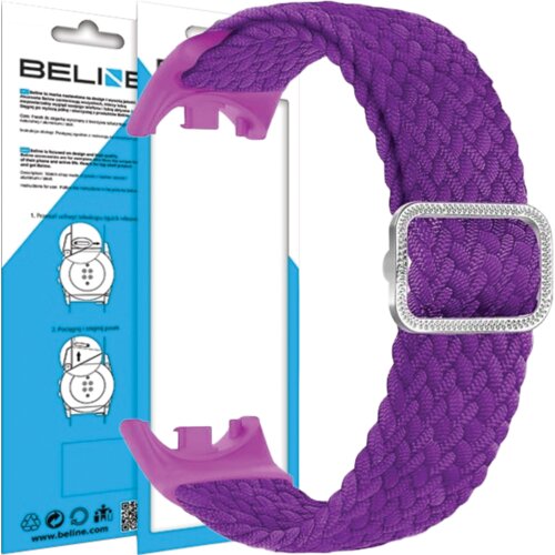 Beline pa&scaron;ček mi band 9/8 pas za uro iz najlona v vijoličnem ohi&scaron;ju, (21969093) Cene