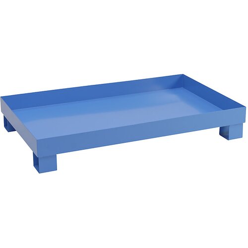 eurokraft basic Prestrezna kadica za 60 l, DxŠxV 800 x 1300 x 205 mm, brez certifikata, modro praškasto lakirana, brez mrežaste rešetke Cene