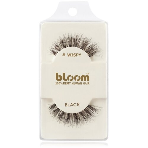Bloom Natural lepilne trepalnice iz naravnih las (Wispy, Black) 1 cm Cene