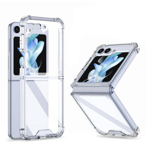 Onasi silikonski ovitek antishock za samsung galaxy z flip 5 - prozoren Cene