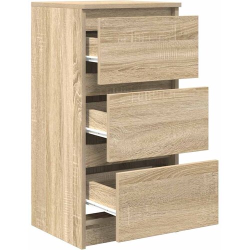  Komoda boja hrasta sonome 37,5x35x76 cm od konstruiranog drva Smeđa Slike