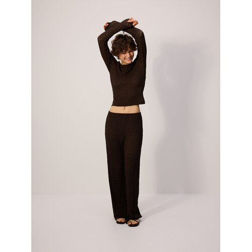 Reserved LADIES` TROUSERS - tamnosmeđe Cijene