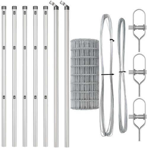 VidaXL Euro Ograda s 13 Stupova 0.4x25 m Galvanizirani Čelik Slike