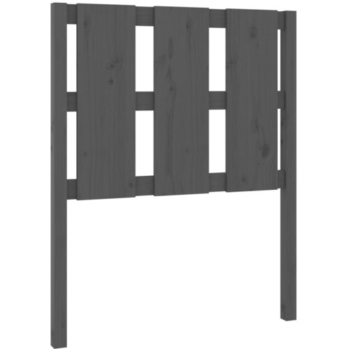 Maison Chic posteljno vzglavje - vzglavna omarica - nočna omarica sivo 80,5x4x100 cm trdna borovina, (21705079) Slike