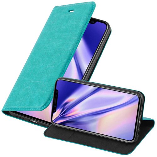 Cadorabo Ohišje, združljivo z Apple iPhone X / XS v bencinsko turkizna - Zaščitni ovitek z magnetnim zapiranjem, stoječo funkcijo in režo za kartice, (20560699) Cene