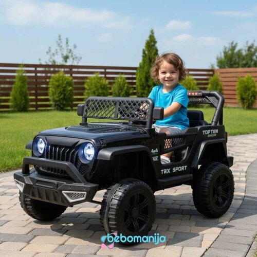  Dečiji džip na akumulator (12V) Wrangler - SM-25401C, Crni Cene