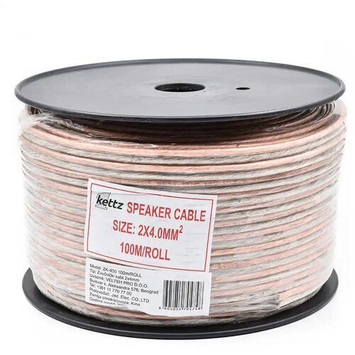 Kettz Zvučnički kabl 2x4mm ZK-400 100mROL Cene
