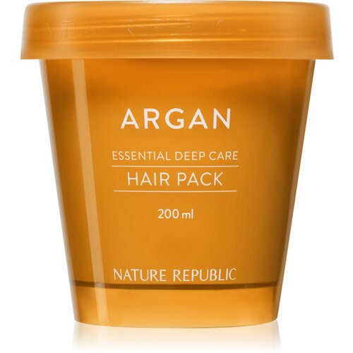 NATURE REPUBLIC Argan Essential Deep Care Hair Pack hidratantna i hranjiva maska za o&amp;scaron;tećenu kosu 200 ml Slike