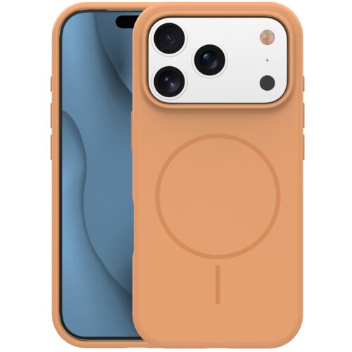 Onasi Mat Liquid silikonski ovitek z MagSafe za iPhone 17 Pro - oranžen Cene