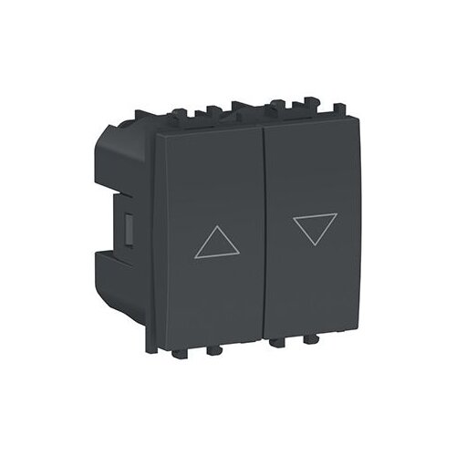Prekidač za rolete 2M modularni crni EASY Cene