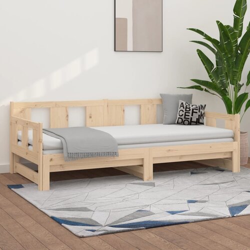  Dnevni krevet na izvlačenje masivna borovina 2x(80x200) cm Cene