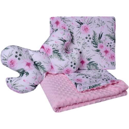Medi Partners Set of a quilt with a pillow for a stroller Cene