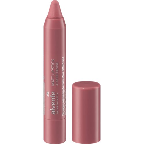 Alverde Naturkosmetik mat ruž za usne u olovci – 41 Rose Devine 3.17 g Cene