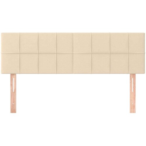  Uzglavlja 2 kom krem 72 x 5 x 78/88 cm od tkanine Slike