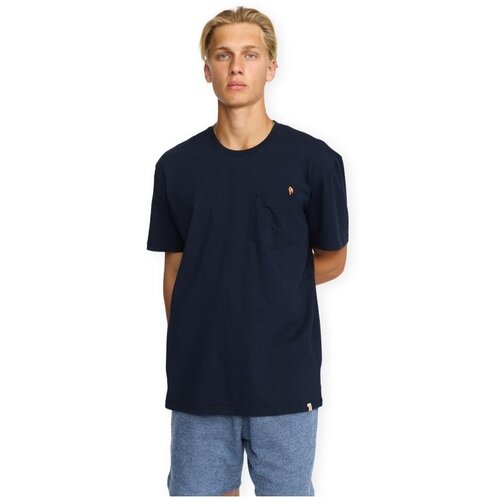 Revolution Majice s kratkimi rokavi Application T-Shirt 1450 BOM - Navy Modra Cene