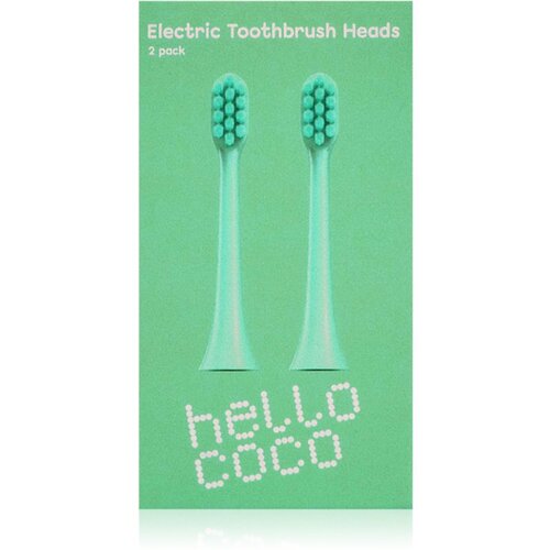 Hello Coco Electric Toothbrush Heads Green nadomestne glave za zobno ščetko 2 kos Cene