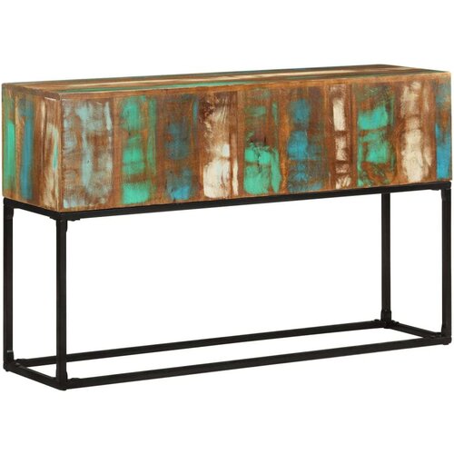 VidaXL konzolni stol 120 x 30 x 75 cm od masivnog obnovljenog drva Slike