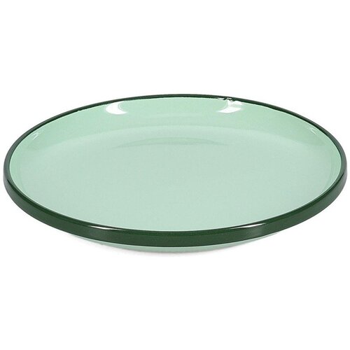 ONA Zeleni desertni tanjur od kamenine &amp;oslash; 18 cm Duo &amp;ndash; Slike