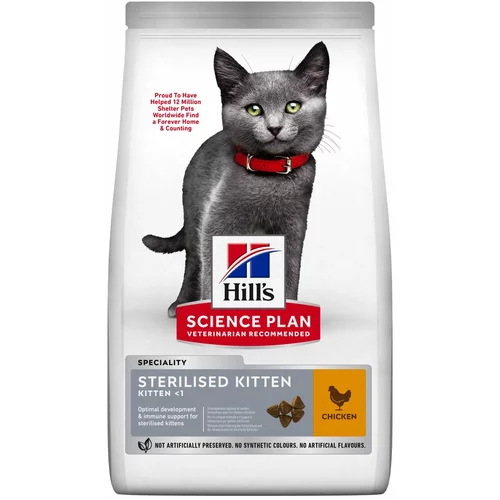 Hill’s Science Plan Sterilised Kitten piščanec - Varčno pakiranje: 2 x 10 kg