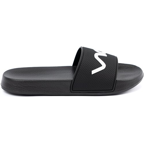 Shelvt Black flip-flops with inscription Slike