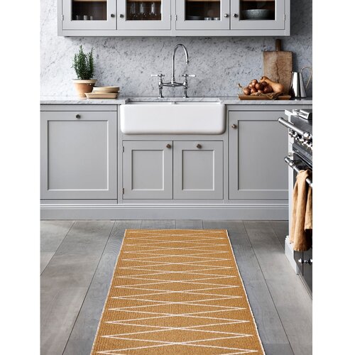 Pappelina Oker rumen zunanji in notranji tekač 70x240 cm Max Ochre &amp;ndash; Slike