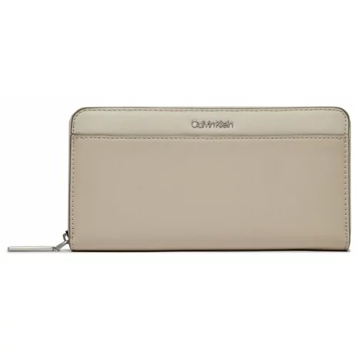 Calvin Klein Velika ženska denarnica Ck Must Z/A Wallet Lg_Block K60K611437 Bela