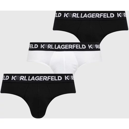 Karl Lagerfeld Slip gaćice 3-pack za muškarce, boja: crna