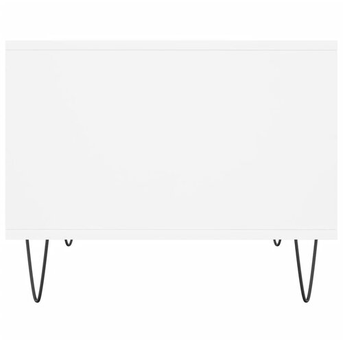  Stolić za kavu bijeli 60 x 50 x 40 cm od konstruiranog drva Bijela Slike