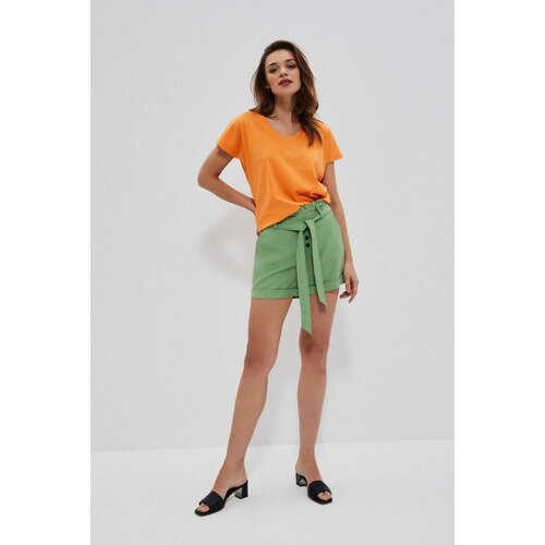 Marisse Plain Shorts With Ties L-Sh-3723 Palm Slike