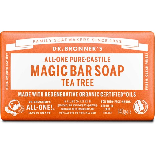 DR. BRONNER&amp;#039;S Čvrsti sapun &amp;quot;Čajevac&amp;quot; - 140 g Slike